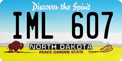 ND license plate IML607