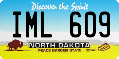 ND license plate IML609
