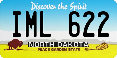 ND license plate IML622