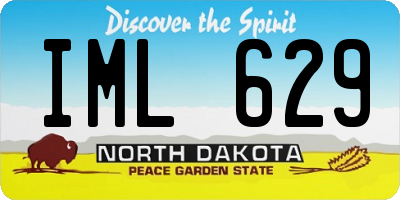ND license plate IML629