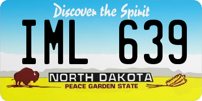 ND license plate IML639