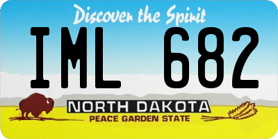 ND license plate IML682