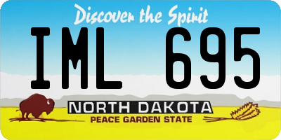 ND license plate IML695