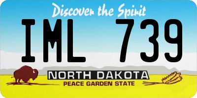 ND license plate IML739
