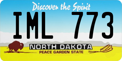 ND license plate IML773