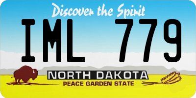 ND license plate IML779