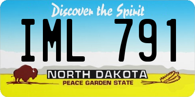 ND license plate IML791