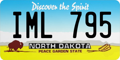 ND license plate IML795