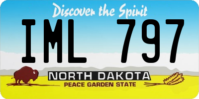 ND license plate IML797
