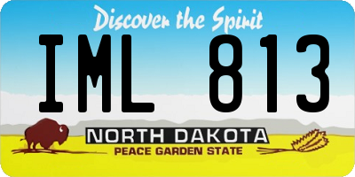 ND license plate IML813