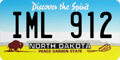 ND license plate IML912