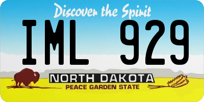 ND license plate IML929