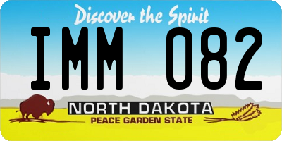 ND license plate IMM082