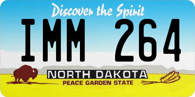 ND license plate IMM264