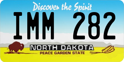 ND license plate IMM282