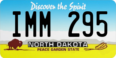 ND license plate IMM295