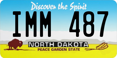 ND license plate IMM487