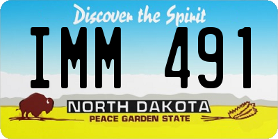 ND license plate IMM491