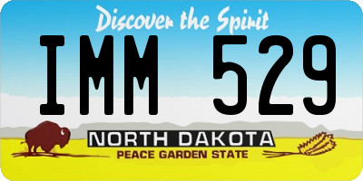 ND license plate IMM529
