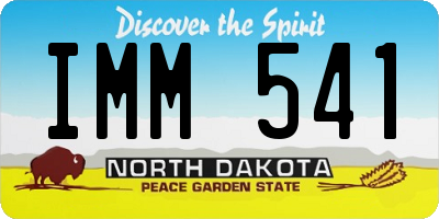 ND license plate IMM541