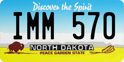 ND license plate IMM570