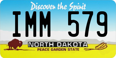 ND license plate IMM579