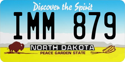 ND license plate IMM879