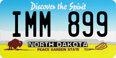 ND license plate IMM899