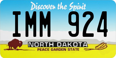 ND license plate IMM924