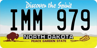ND license plate IMM979