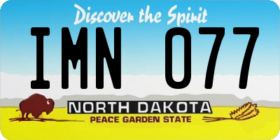 ND license plate IMN077