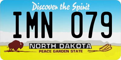 ND license plate IMN079