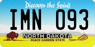 ND license plate IMN093