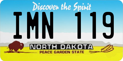 ND license plate IMN119