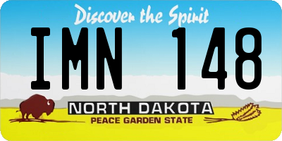 ND license plate IMN148