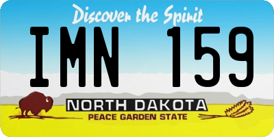 ND license plate IMN159