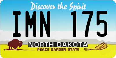 ND license plate IMN175