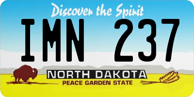 ND license plate IMN237