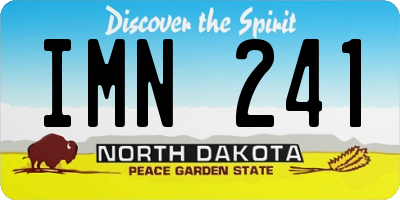 ND license plate IMN241