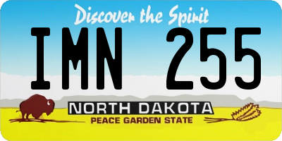ND license plate IMN255