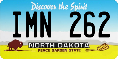 ND license plate IMN262