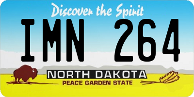 ND license plate IMN264