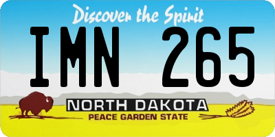 ND license plate IMN265