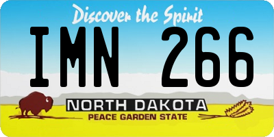ND license plate IMN266