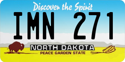 ND license plate IMN271