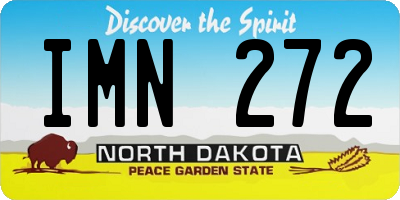 ND license plate IMN272