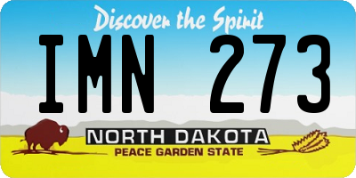 ND license plate IMN273