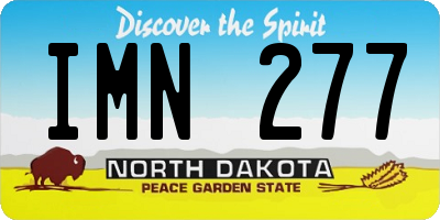 ND license plate IMN277