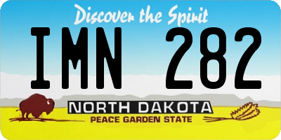 ND license plate IMN282