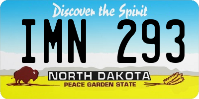 ND license plate IMN293